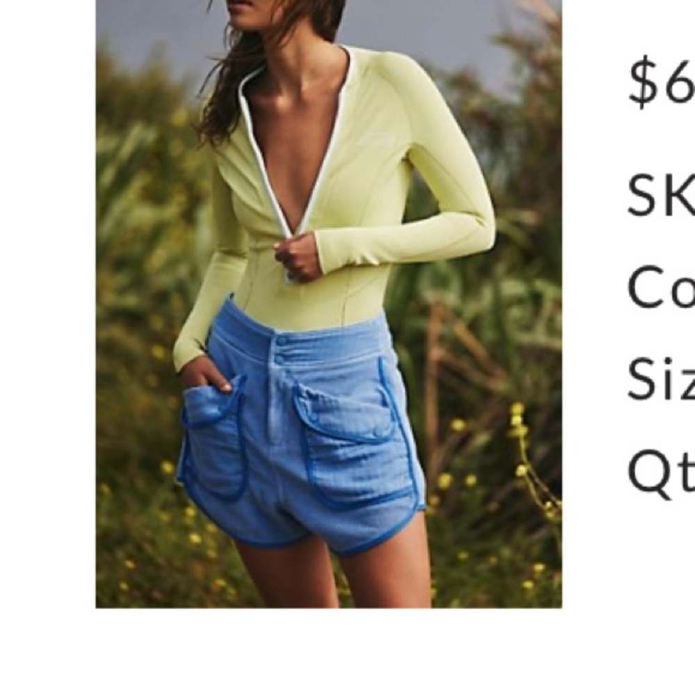 FP timko blue shorts
